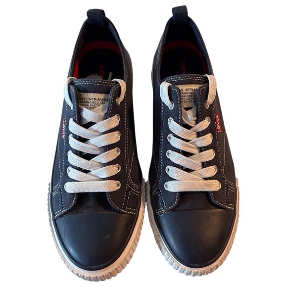 Levi's Kids Anikin C CVS  Durable Canvas NAVY BLUE Lowtop Unisex Sneaker Shoe 7M - Picture 6 of 13